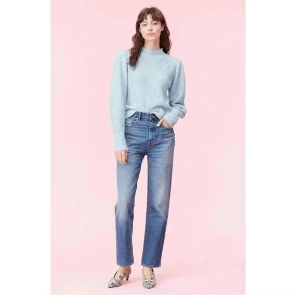 Rebecca Taylor Optic Tweed Texture Alpaca/Wool Blend Mock Neck Sweater(S) - Picture 1 of 10